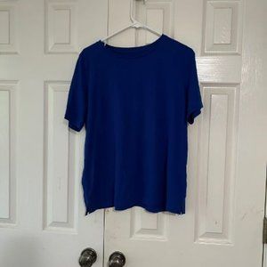 Eileen Fisher Blue Organic Cotton T-shirt, S